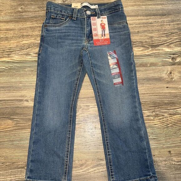Levis 511 Slim Fit Stretch Jeans Boys 4 Reg ADJUSTABLE 22x17. NWT. C - Picture 1 of 9